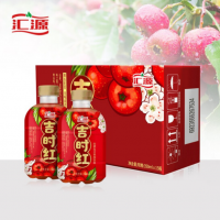 匯源果汁吉時(shí)紅山楂汁復(fù)合果肉飲料350ml*15瓶整箱裝